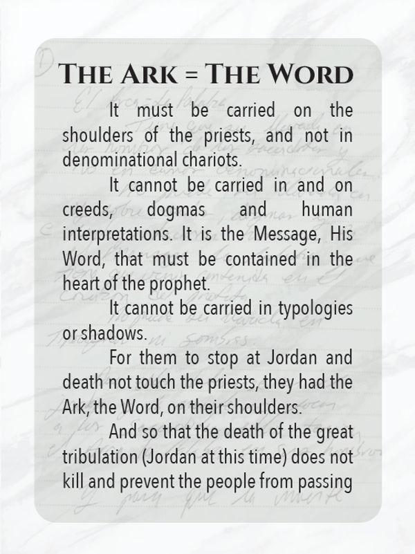 Pamphlet The Ark = The Word