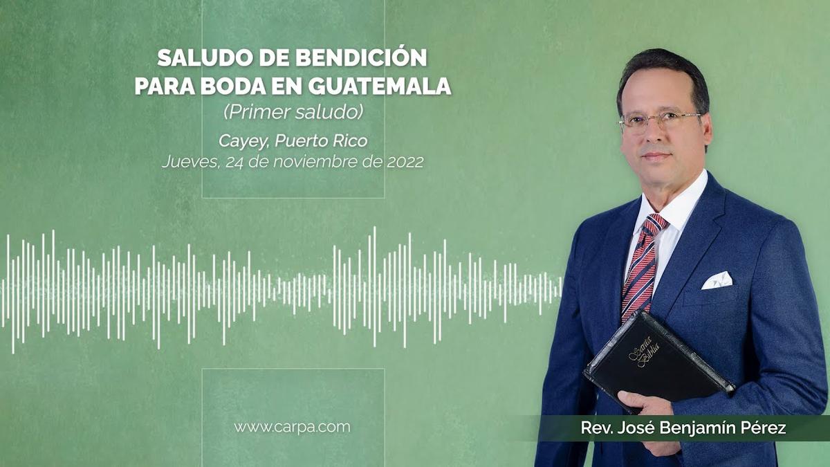 Greeting of blessing for a wedding in Guatemala