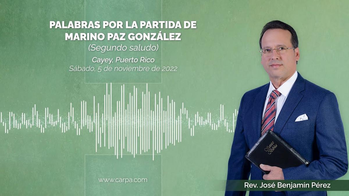 Words for the departure of Marino Paz Gonzalez
