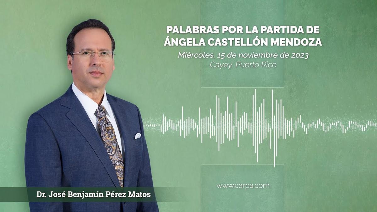 Words for the departure of Angela Castellon Mendoza