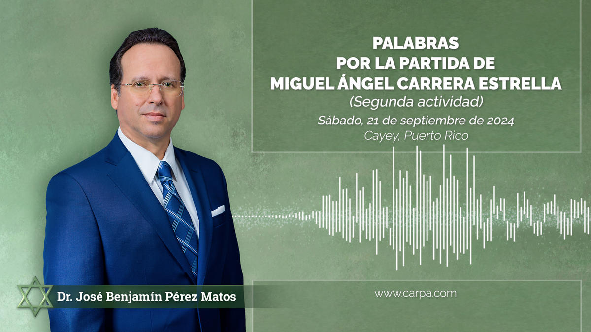 Palavras pela partida de Miguel Ángel Carrera Estrella