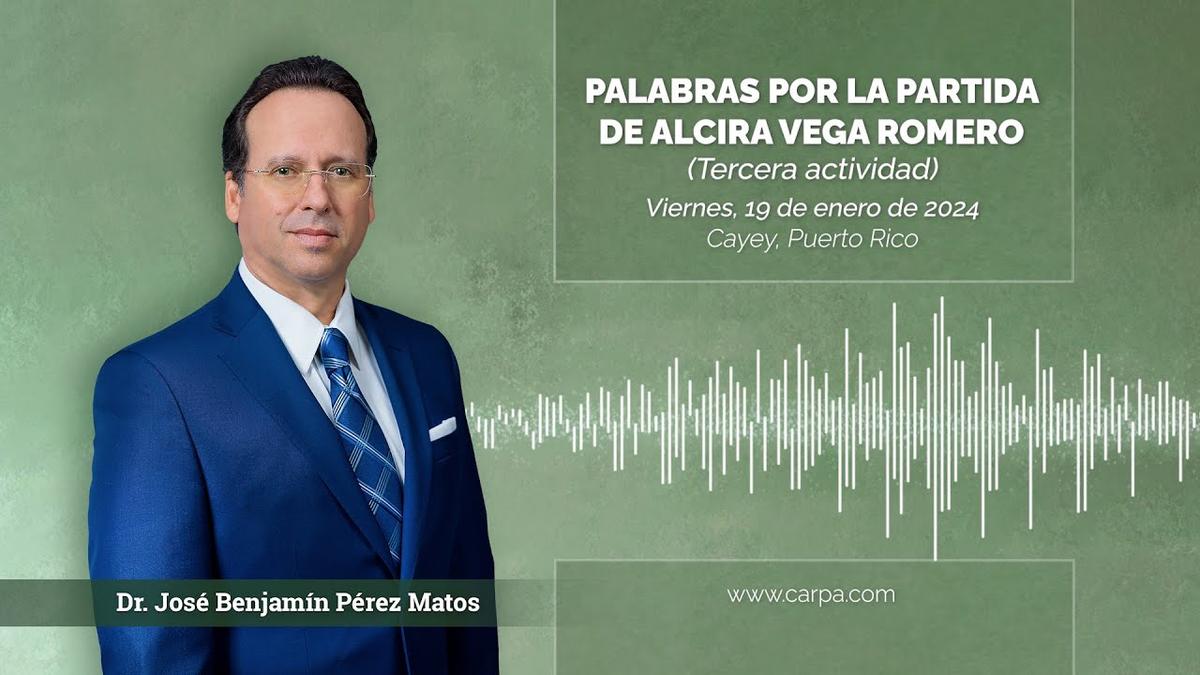 Words for the departure of Alcira Vega Romero