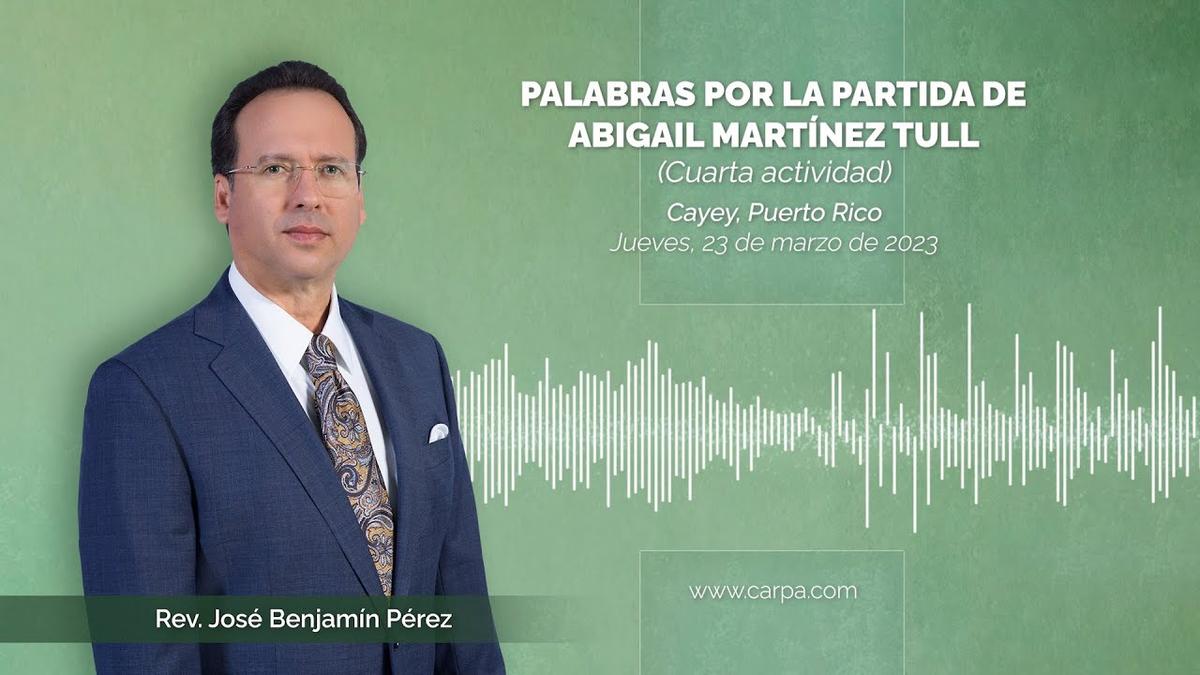 Palavras pela partida de Abigail Martínez Tull