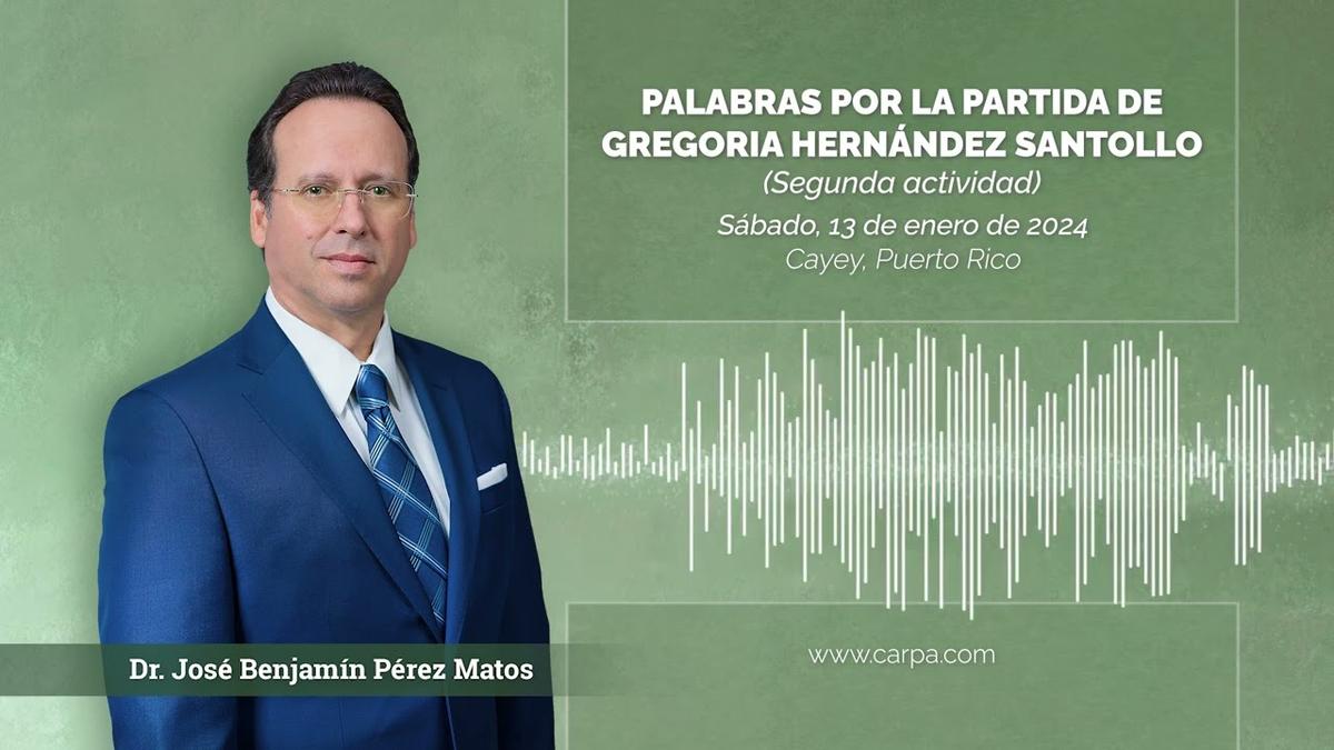 Palavras pela partida de Gregoria Hernández Santollo