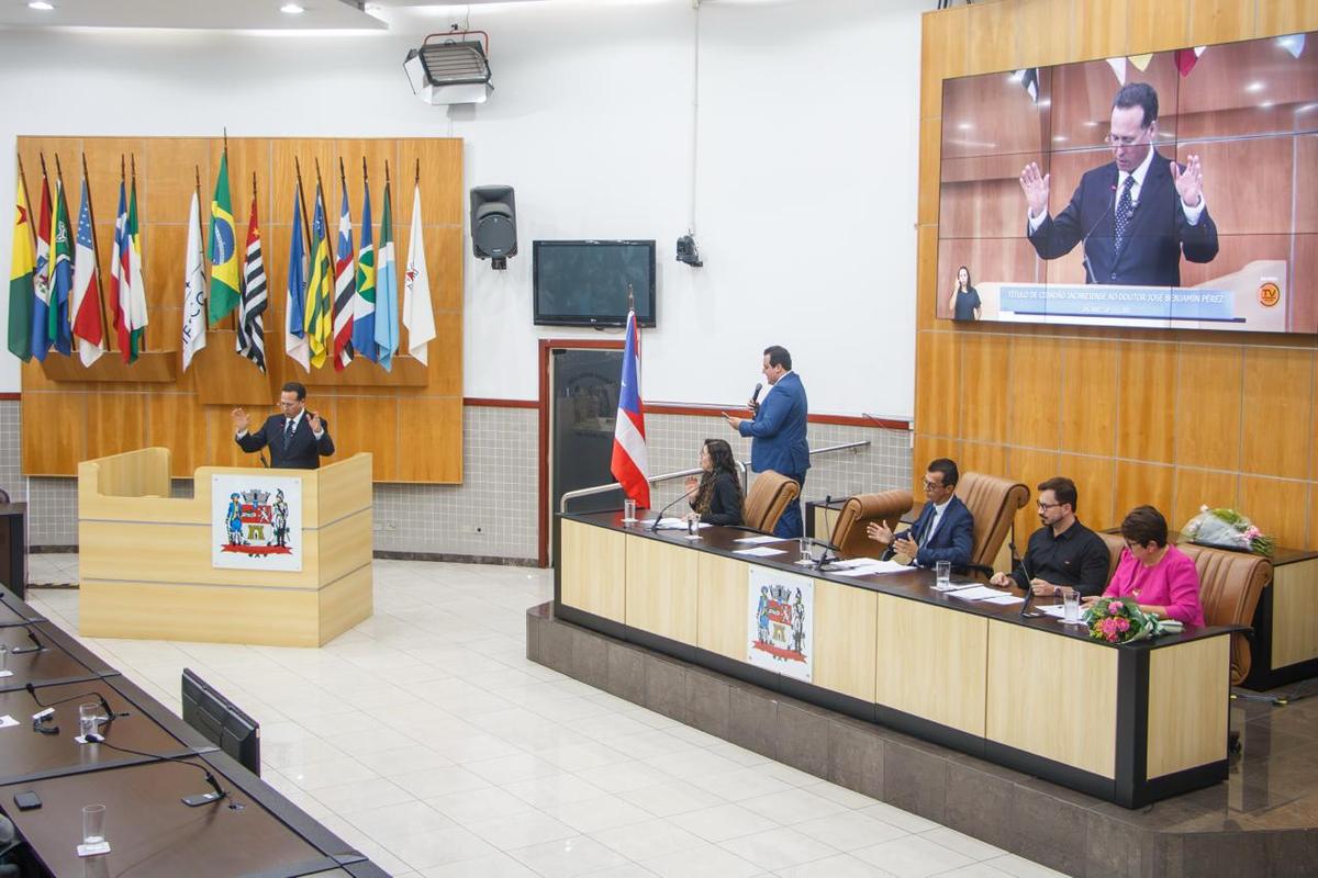 Palavras na Câmara de Vereadores e Representantes de Jacareí, Brasil