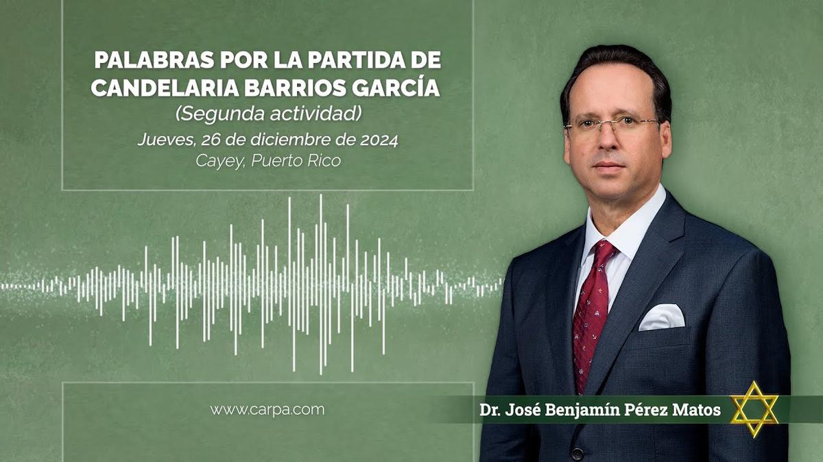 Palavras pela partida de Candelaria Barrios García