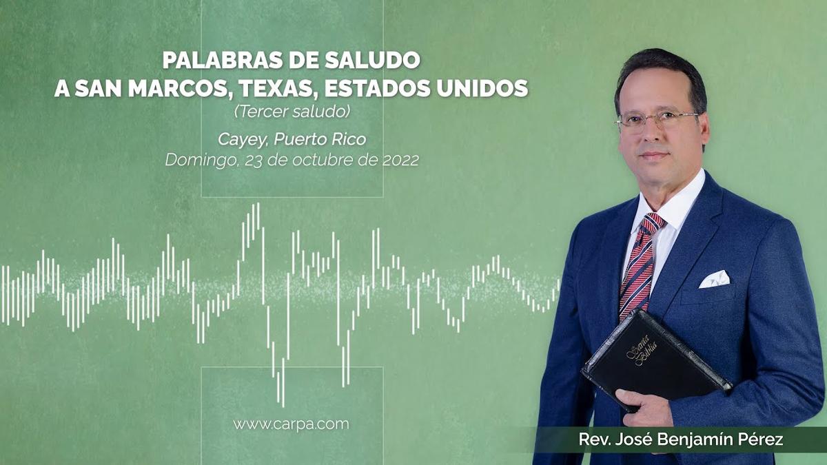 Words of greeting to San Marcos, Texas, United States