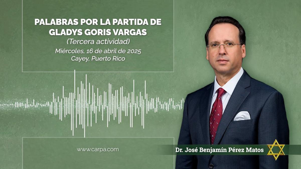 Words for the departure of Gladys Goris Vargas