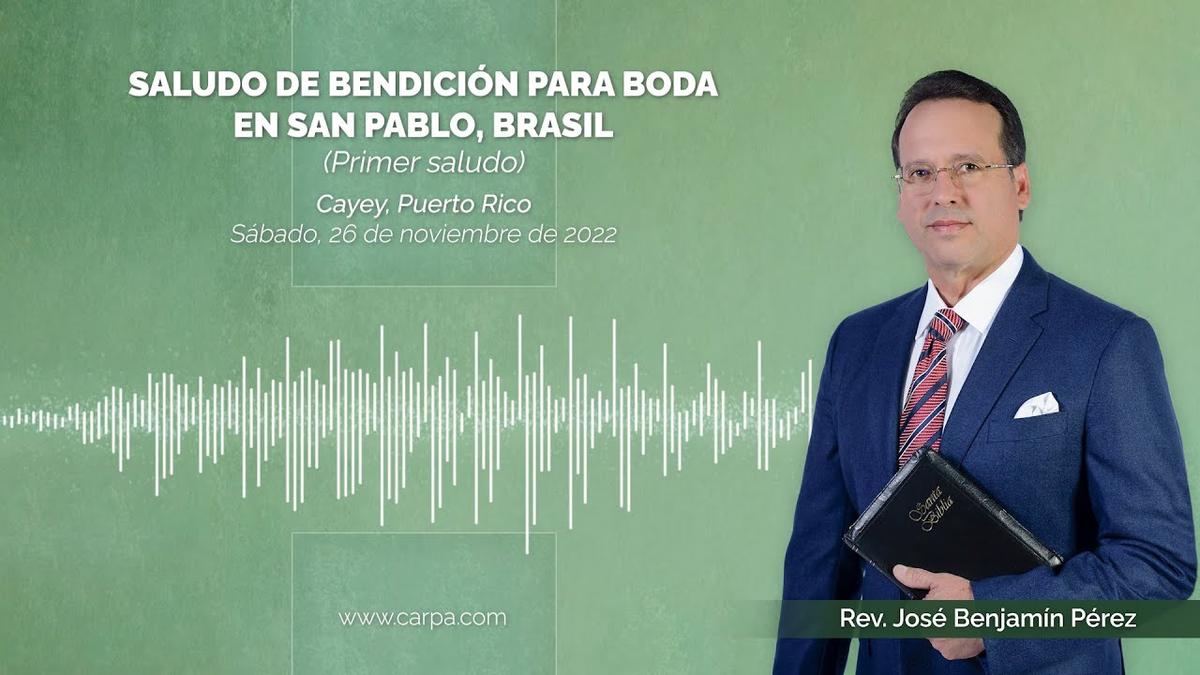 Greeting of blessing for wedding in San Pablo, Brazil